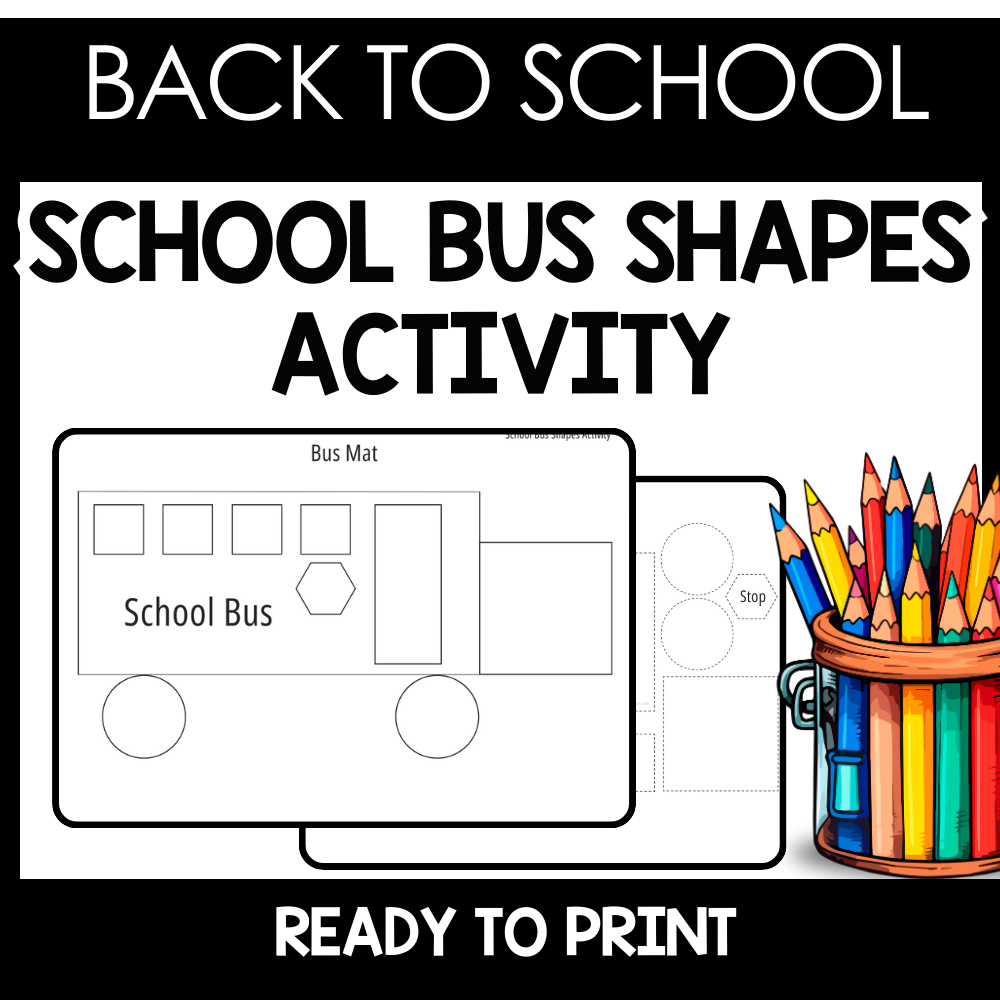 School Bus Shapes Activity – Ideas