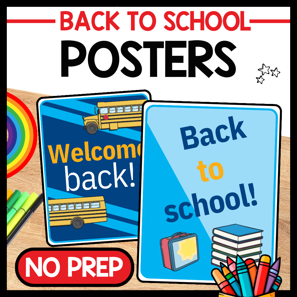 Back to School Back to School Posters – Ideas