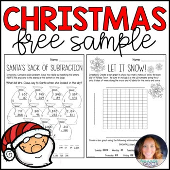 My Christmas Math Packet Free Sample – Ideas